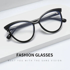 2025 Newly Designed Classic Black Ready to Ship Factory Price Cheap TR90 Blue Light Blocking Glasses