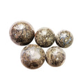 Pyrite Agate Spheres Natural Pyrite in Agate Crystal Gemstone Ball 5-10 cm New Goods