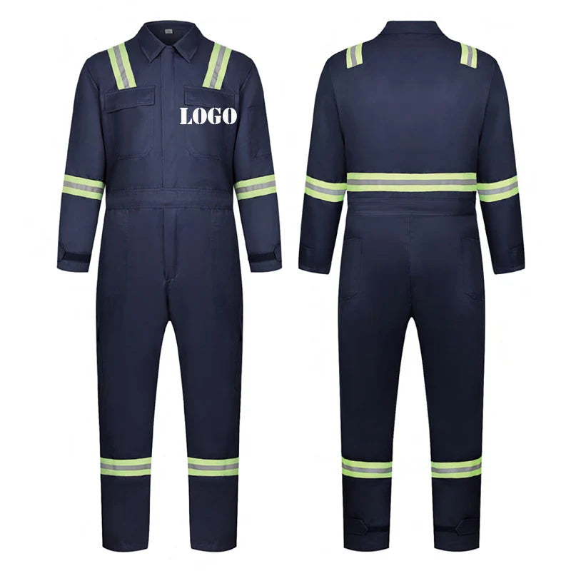 Cotton Work Clothes Men's Labor protection Clothing Absorbent Breathable Factory Workshop Clothing Welding Flame Retard