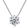 Wholesale 925 Sterling Silver Necklace Zirconia Crystal Necklace Classic Designer White Gold Chain Necklaces for