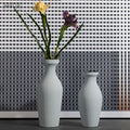 Merlin Living Hand-Crafted Minimalist Style Ceramic Vase Modern Flower Table for Home Decor