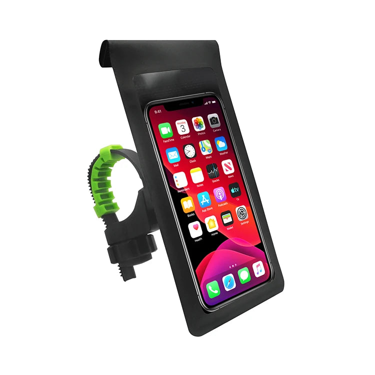Waterproof Bike Mobile Phone Holder Pouch PVC Material Bicycle Accessory for Treadmills Shopping Carts