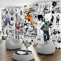 Ninja Japanese Anime 5D Floral Wallpaper for Living Room Waterproof and Anti-Static Wall Paper Design