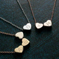 Online Customization Necklace Custom Hearts Pendant Initial Name Necklace Personalised Customized Letter Necklace for Women Men