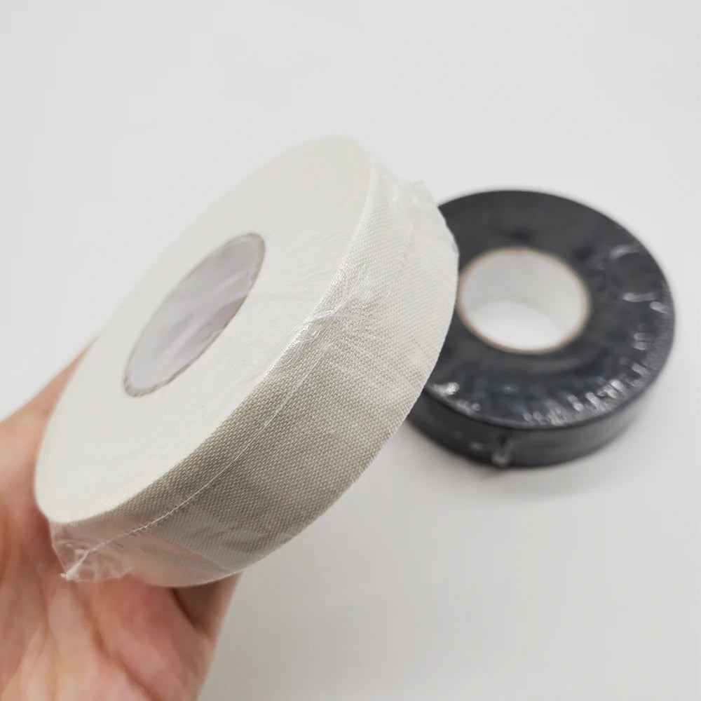 Custom White Polyvinyl Cotton Glass Cloth Hockey Masking Tape Acrylic Adhesive Single Sided Water Resistant 130mic Printing