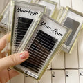 Private Label Individual Eyelash Extensions Matte Black Velvet Lash Trays Wholesale Cashmere Faux Mink Lash Extension Supplies