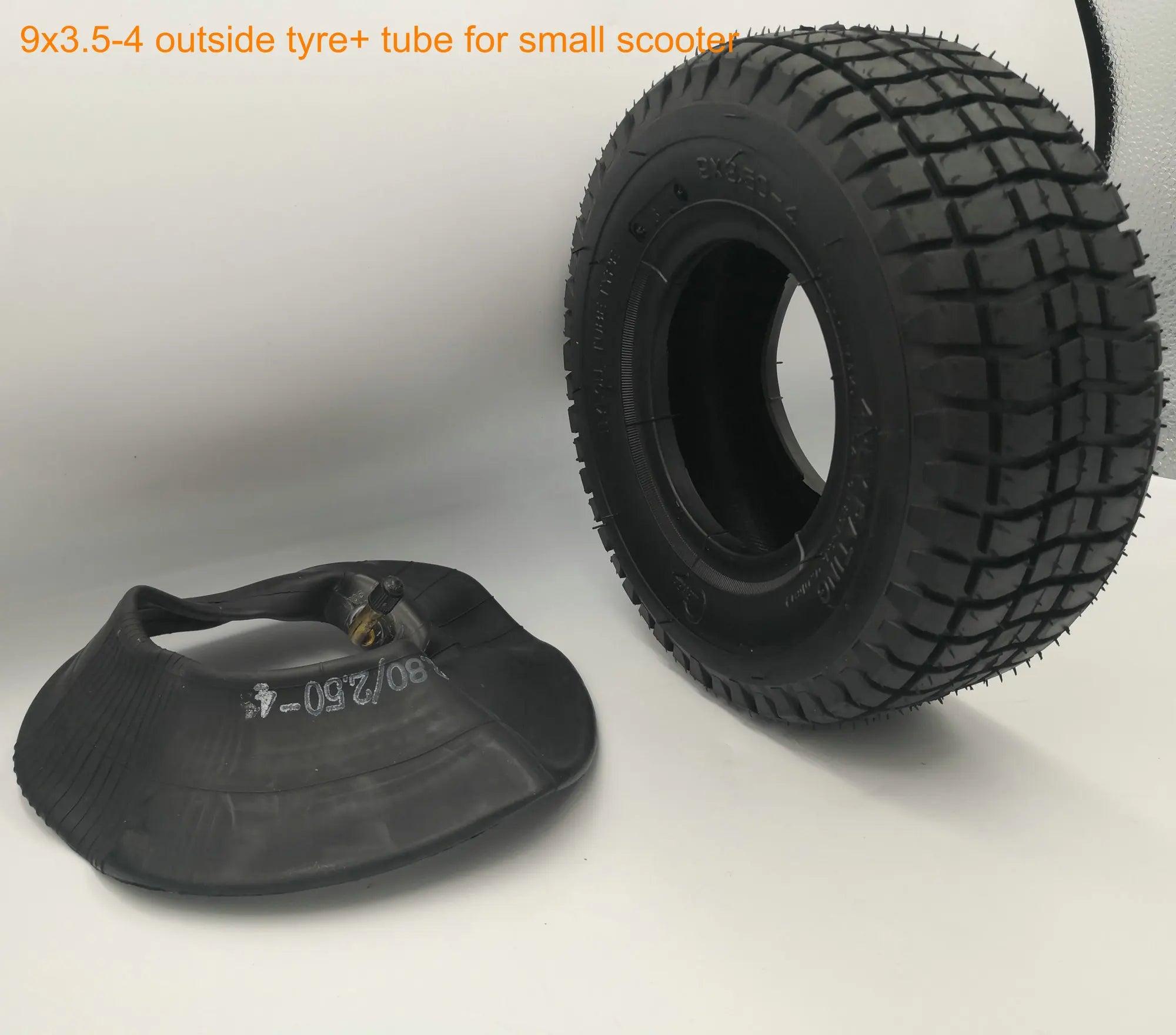 9X3.50-4 Outside Tyre+Inner Tube for 9 Inch Electric Scooter Mini Tricycle Rear Wheel Tyre for Mobility
