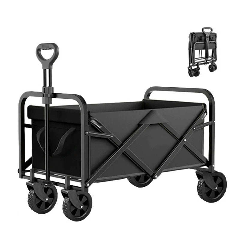 Multifunction Portable Outdoor Beach Camping Trolley Wagon Folding Cart With Wheels