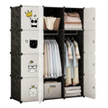 Modern 12-Door Foldable Extendable Portable Plastic Wardrobe Bedroom Furniture Home Hospital Living Room School Workshop Use
