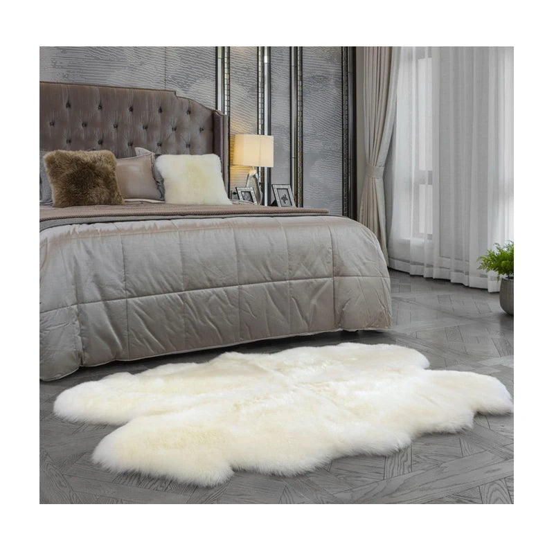 Sample Support Genuine Sheep Skin Carpets and Rugs Home Decor Rugs Living Room Large Soft Fluffy Bedroom Sheepskin Area Rugs