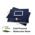 Leyton 350gsm 27*19.5cm Cold Pressed 20 Sheets Wholesale Art Students Medium Coarse Pure Cotton Pulp LD4020 Portable Sketchbook