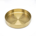 Advanced Luxury Storage Tray Jewelry Ornaments Metal Round Tray Household Stainless Steel Gold Storage Tray