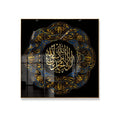New Design Modern Islamic Calligraphy Paintings Crystal Porcelain Painting Muslim Acrylic Wall Art Decor Living Room