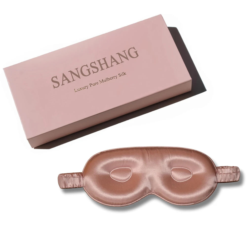 New Arrival Silk 3d Eye Mask Wholesale Mulberry 3d Silk Eye Mask Breathable 3d Silk Eyemask MegaBDM