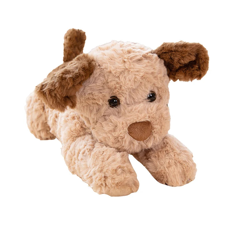 Super Soft Stuffed Plush Long Hair Dog Cuddly Sleeping Dog Pillow Plushie Adorable Dog Stuffed Animal Plush Toys Hug Pillow