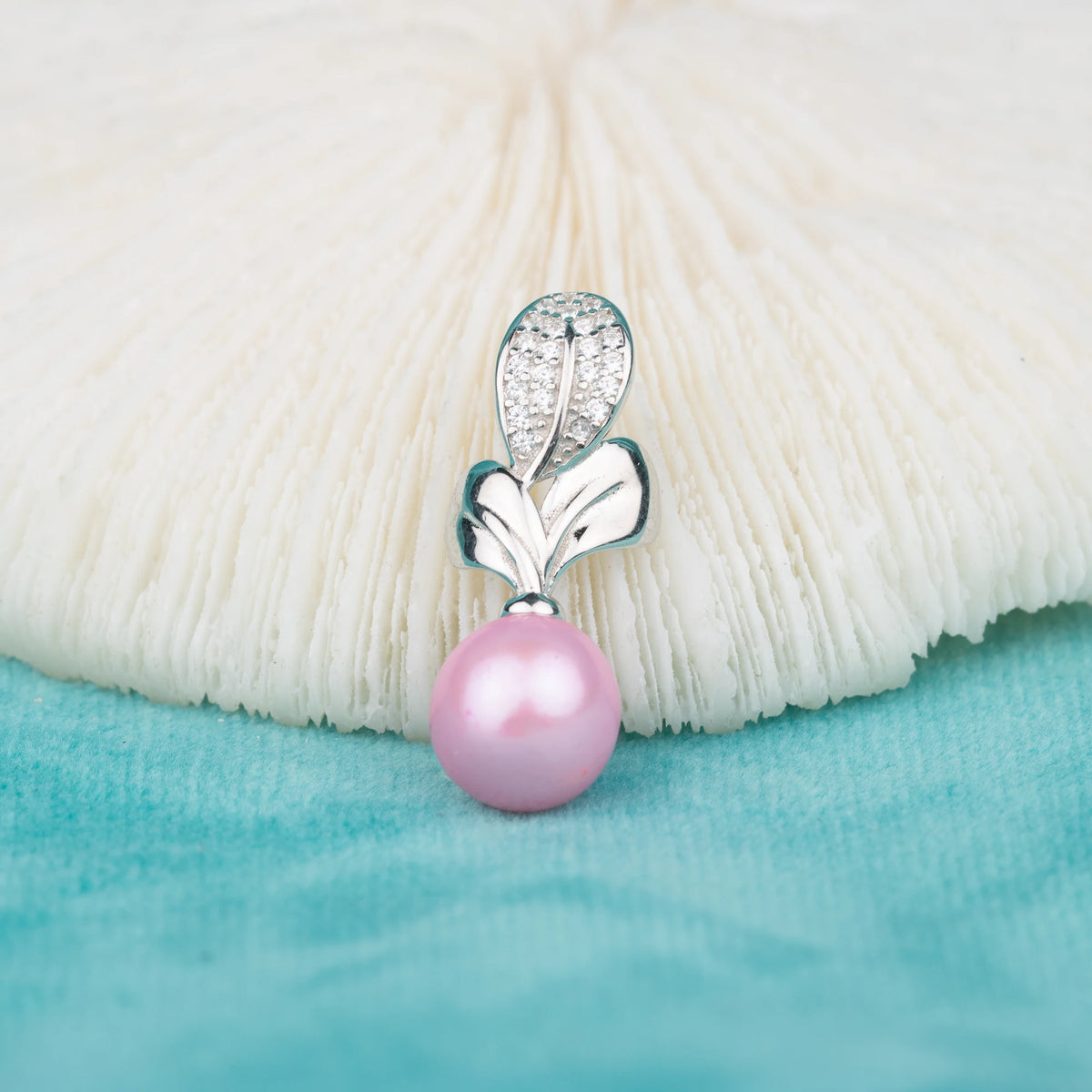 P060702 DIY 6-8mm Natural Freshwater Pearl Pendant Accessory 925 Sterling Silver Engagement Jewelry Necklace for Women MegaBDM