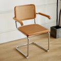 Nordic Natural Cane Rattan Wood Chair Modern Banquet Dining Chair for Restaurant Cafe Home Bar Apartment Furniture