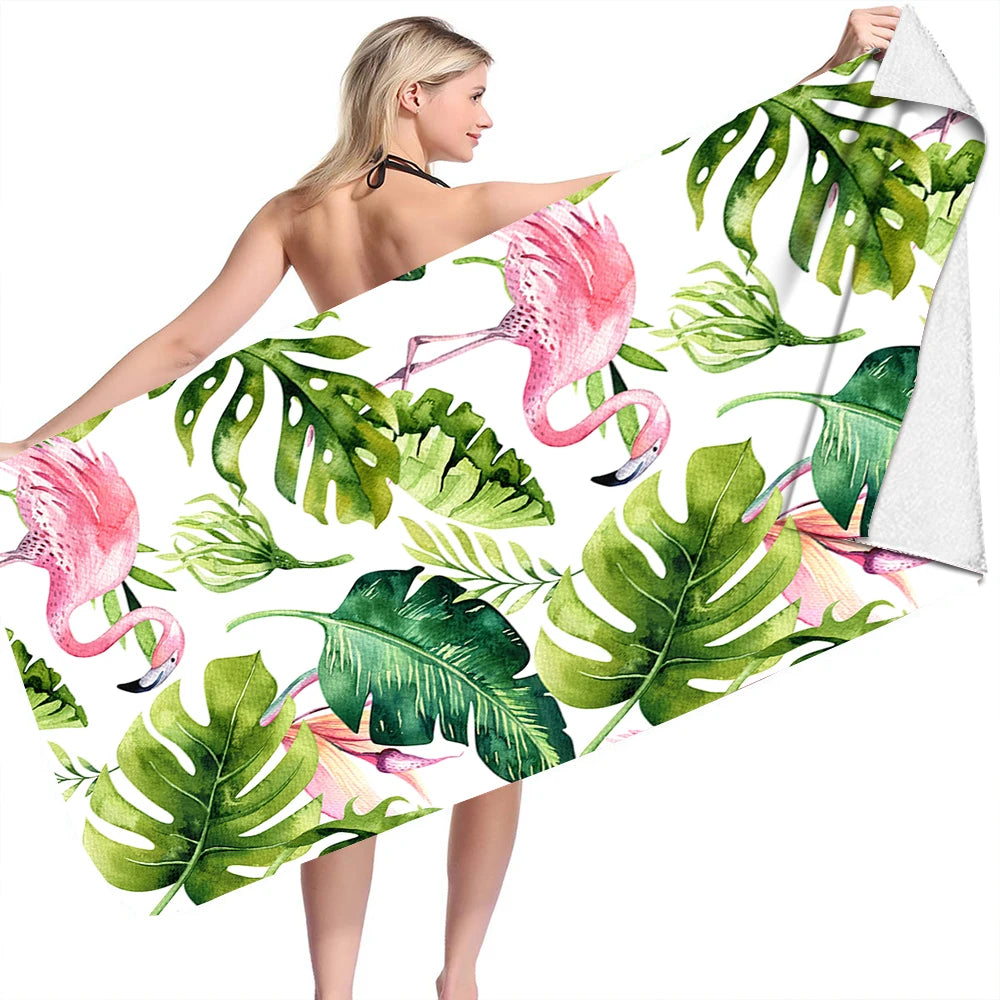 Wholesale Custom Extra Large Colorful Compressed Antimicrobial Eco-Friendly Microfiber Beach Towel