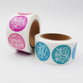 Custom Vinyl Circle Decorative Your Logo Die Cut Sticker Roll Printing Round Cute Thank You Stickers