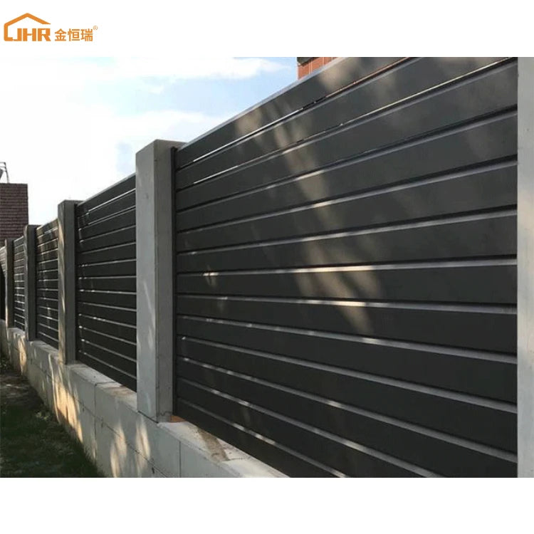 Long Warranties Bordered Strip Fence Colour Aluminum Fencing Black 5ft 4ft DIY Metal Fence for Houses