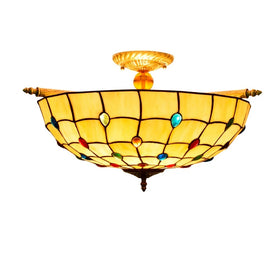 ODIFF Antique tiffany Lamp Chandeliers Lamps Stained Glass Chandelier Colorful Decorative Tiffany Pendant Light