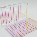 Hot Selling Lash Tile butterfly Heart Shape Eyelash Extension Acrylic Lash Palette Lash Tile with Magnet