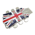 Factory Price Wholesale 40MM Zinc Alloy Guitar Shape Plate Buckle With British UK Flag Design for Men and Women Ready to Ship