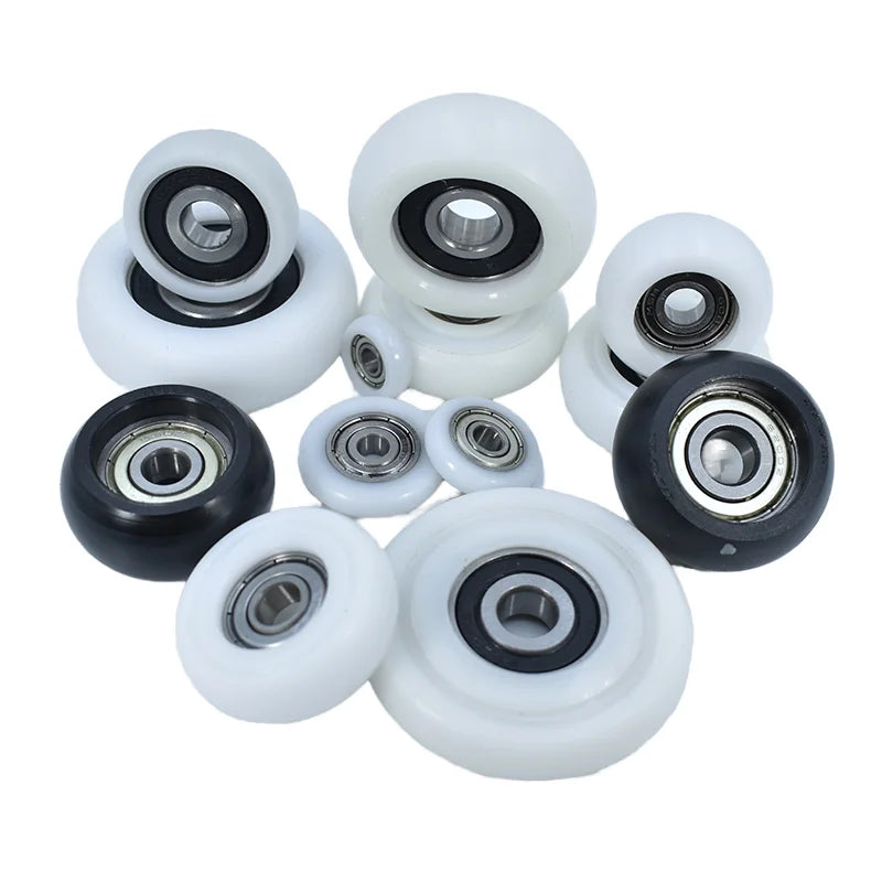 BSR69312-5 3x12x5mm 12mm Round Groove Nylon POM Pulley Wheels Roller Pulley Rolling Bearing with 693 Bearing