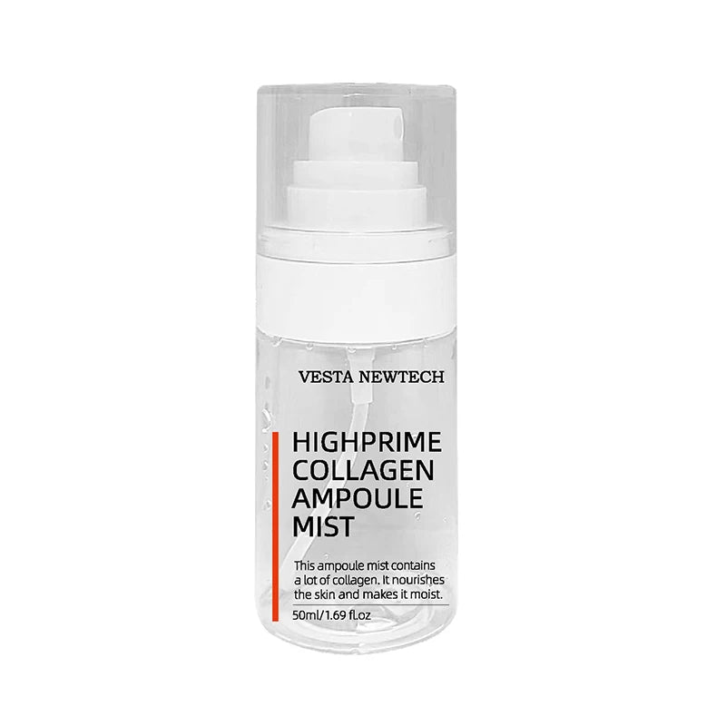 2025 Vesta Wholesale Highprime Collagen Film & Mist Set Collagen Anti-Aging Facial Mask Whitening Serum Collagen Spray Set