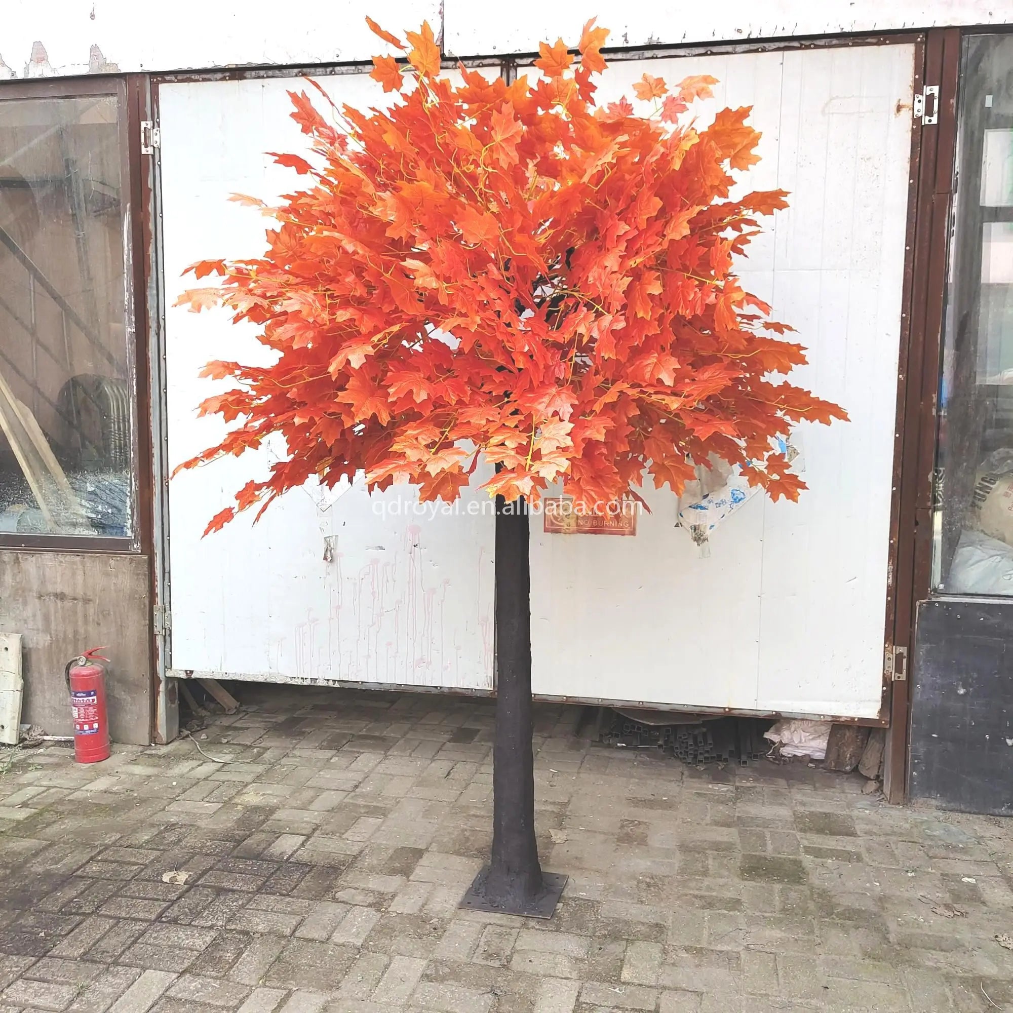 8 Feet Outdoor Decoration Artificial Tree Faux Banyan Leaves Plant  Tree Artificial Banyan Tree