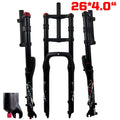 Double shoulder fat bike fork fat bicycle 26" 4.0" air forkes Snow MTB Moutain 26inch Bike Fork 9*135mm QRmagnesium alloy spring