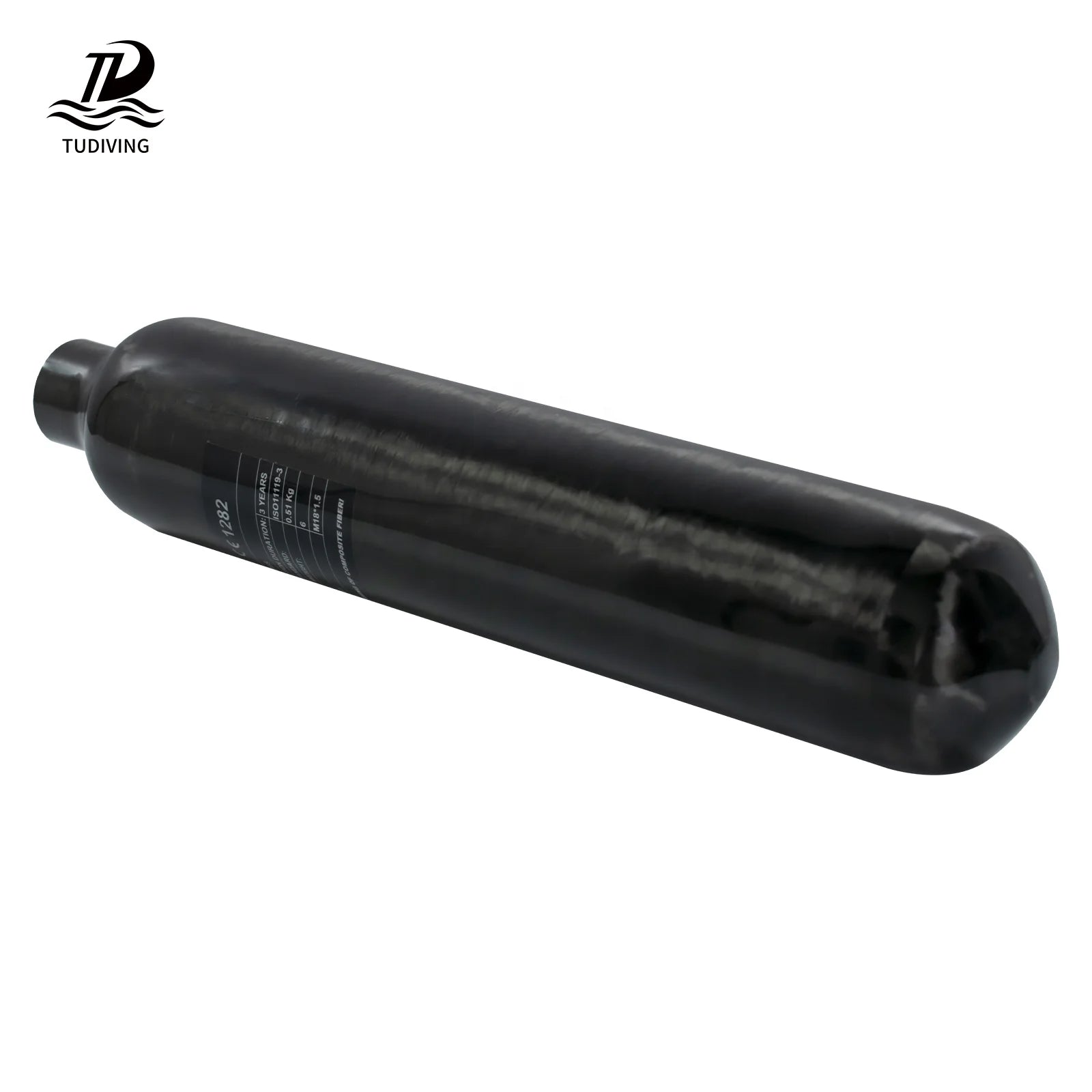TUDIVING High Demand Round Bottom CE OEM 0.5L 4500psi 30mpa PCP Compressors Outdoor Sports Carbon Fiber Gas Cylinder Air Tank