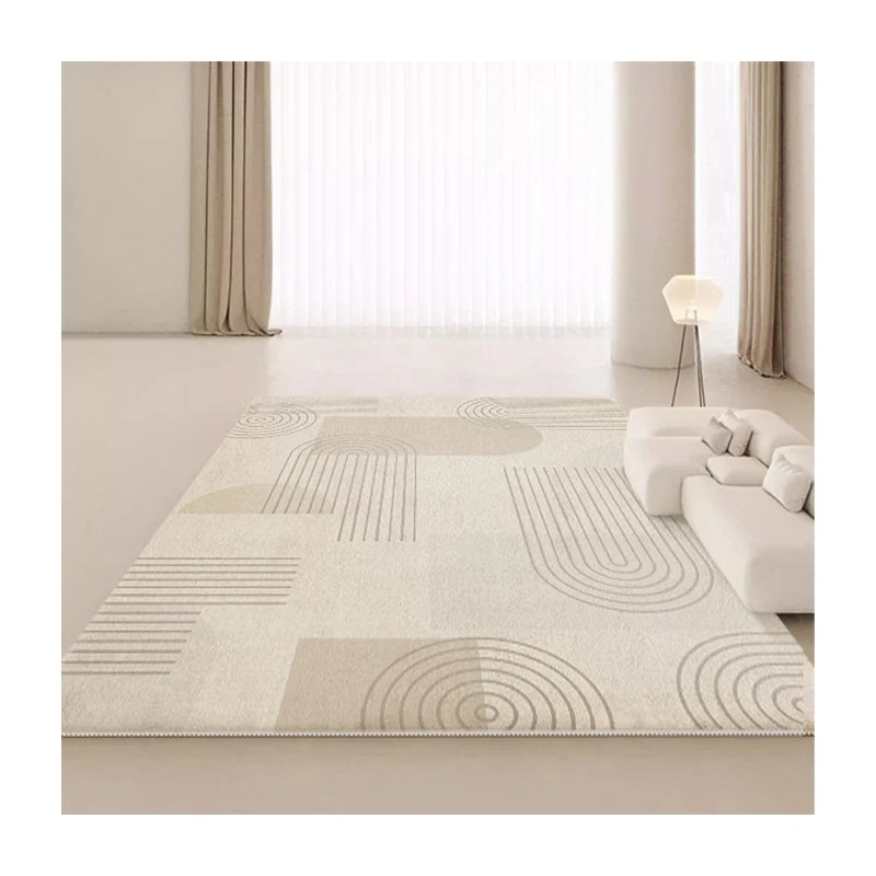 2024 Cream Style Living Room Covered with Anti-fouling Large Carpet Nonslip Simple Home Bed Blanket