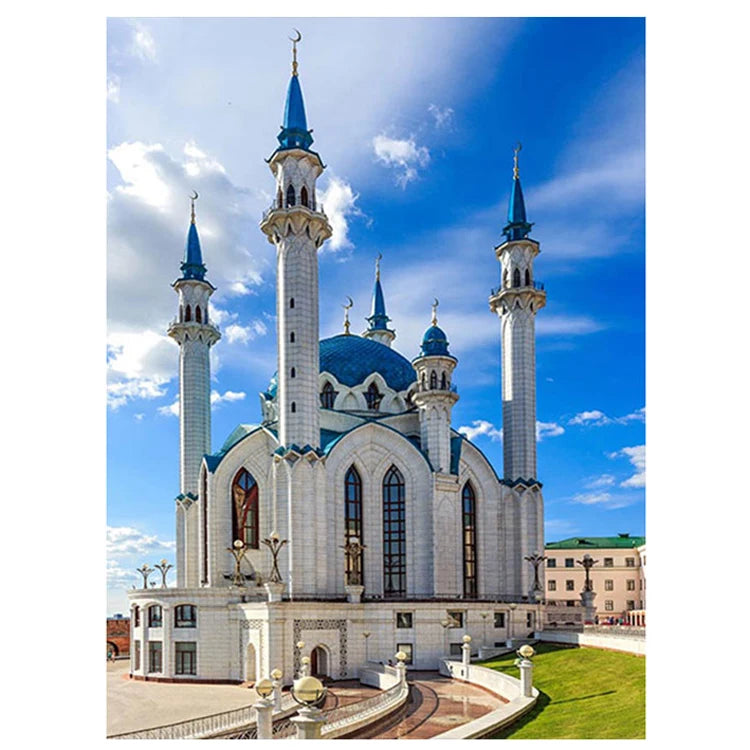 Full Drill 5D Diamond Painting for Adults Wholesale DIY Rhinestone Embroidery Cross Stitch Kit Mosaic for Home Decor Castle