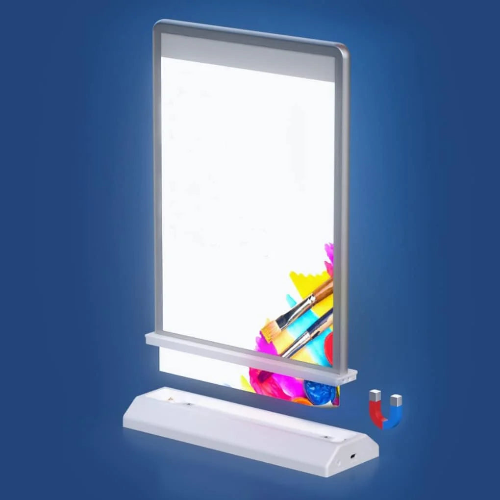 A4/A5 Led Light Box Restaurant Menu Holder Double Sided Table Desktop Backdrop Display Stand