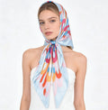 Wholesale Women's 35*35inches Large Square Satin Head Scarf Lightweight Silk Feeling Soft Hair Sleeping Wrap Bandanas for Women