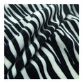Stripe Sofa Plush Comfortable Tactility Zebra Print Knitted Polyester Spandex Velvet Fabric for Cushion Cover Home Textile