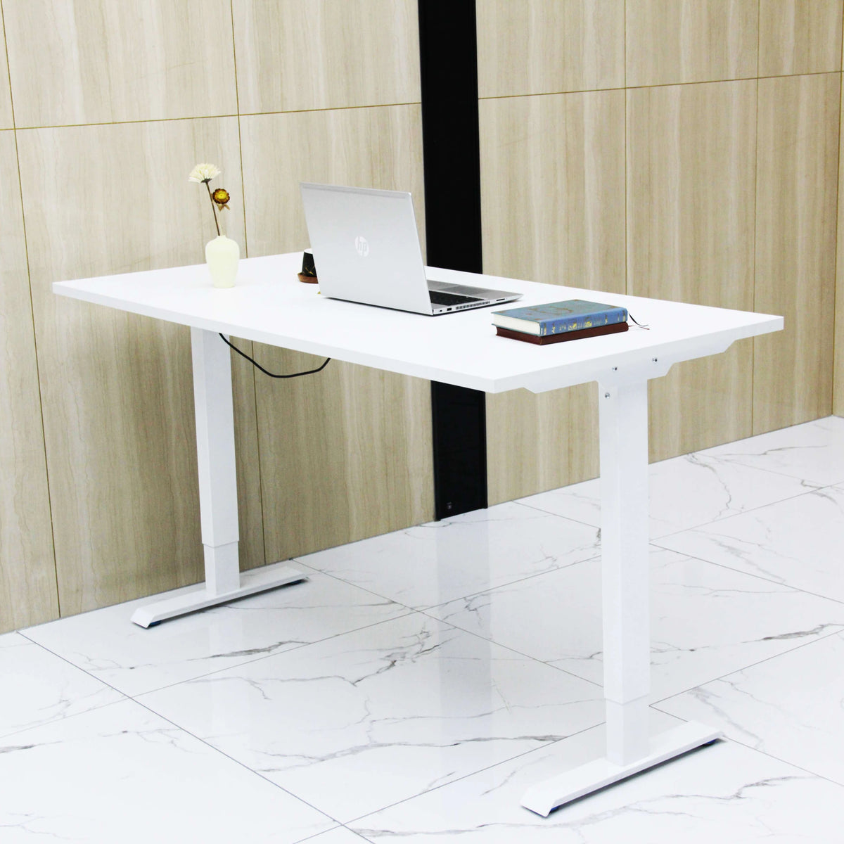 Best Motorized Standing Ergonomic Electric up and Down Desk Go up and Down Table Office Furniture Metal Adjustable Height Office MegaBDM