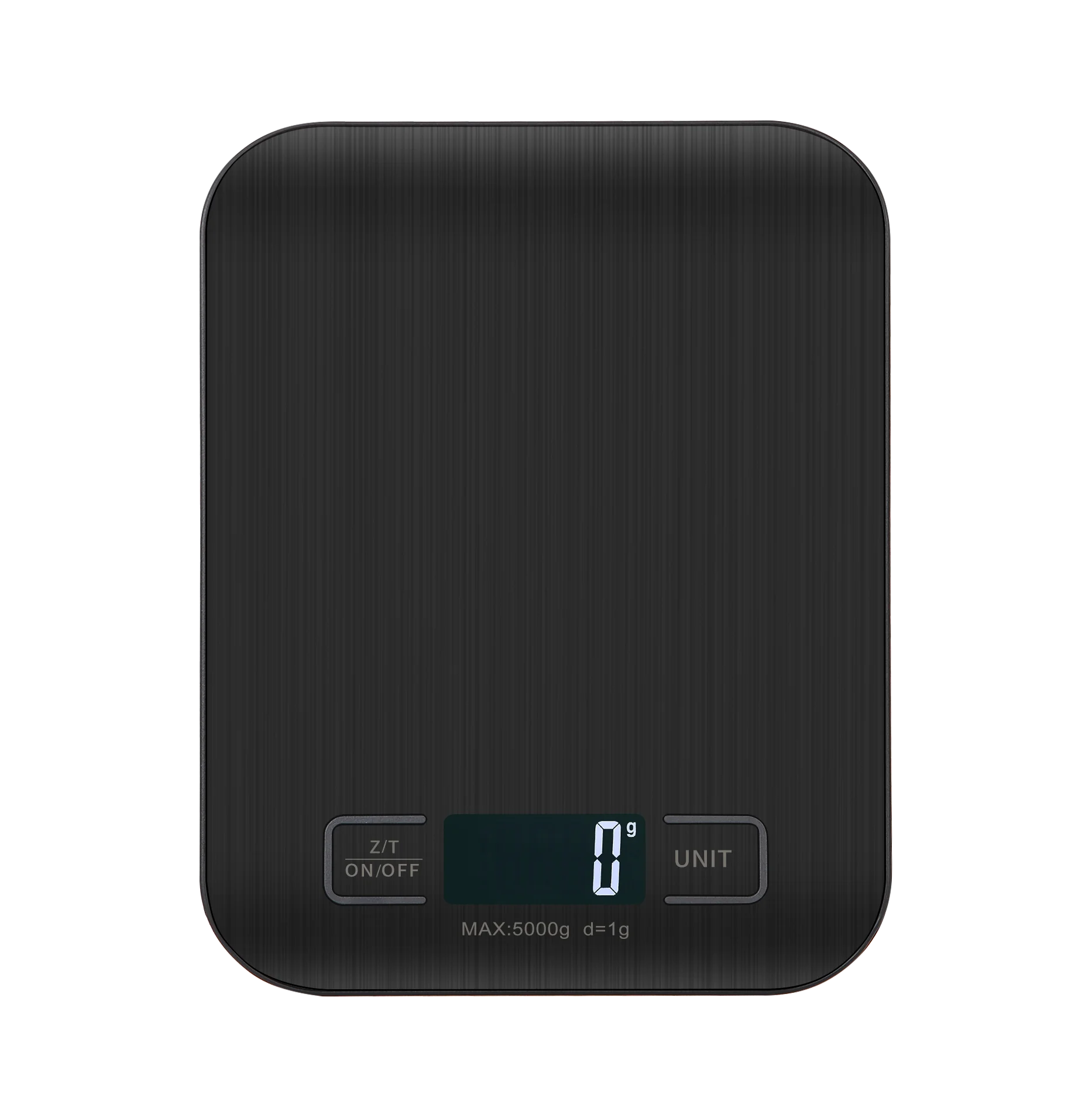 Black Food Scale Multifunctional High Accuracy 10kg Grams Ounces Stainless Steel Digital Kitchen Food Scale 5kgX1g