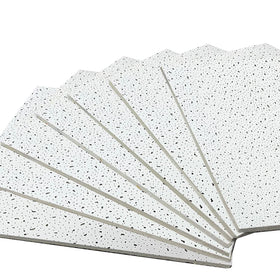 Kente 595x595x12mm Acoustic Indoor Decorative Fireproof Mineral Wool Board Modern Artistic Ceilings