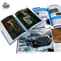 China Printing Custom Supplier Car Magazine Booklet Catalog Booklet Perfect Binding Paper Packaged Soft Cover