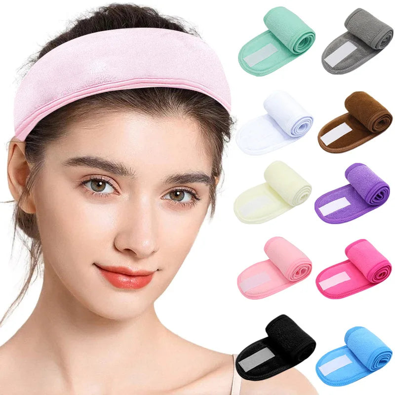Custom Logo Wholesale Hair Accessories Custom Washable Facial Makeup Hair Band Face Wash Custom Spa Headband