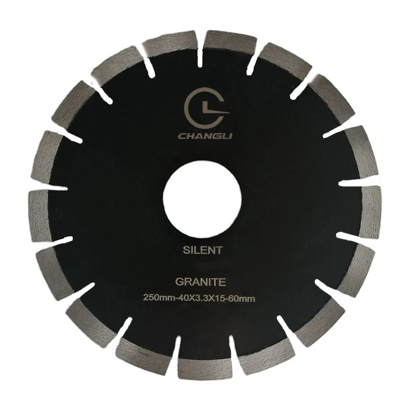 CHANGLI 250mm Industrial OEM High Frequency Welded Diamond Saw Blade for Concrete Rock Granite Stone Cutting