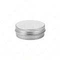 Empty Small Round Silver Cosmetics/candle Aluminum Tin Jar Wholesale 30ml/1oz 52*20mm Aluminum Cans Aluminum Lip Balm Packaging