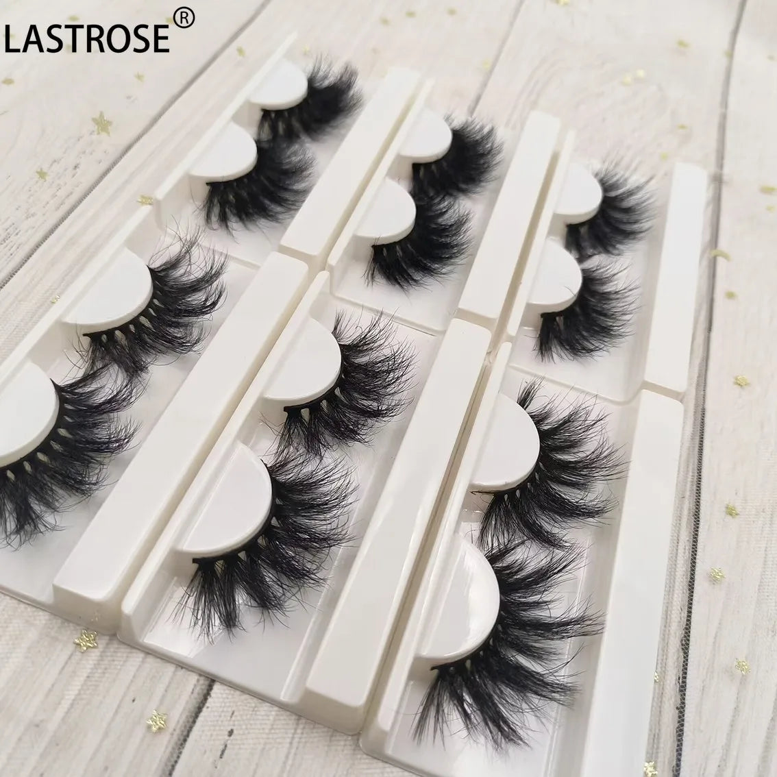 Wholesale Mink Lashes with OEM Box 3D 25mm Fluffy Real Mink Eyelashes