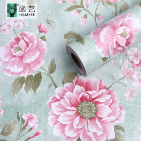 Waterproof Luxury Floral Self Adhesive Peel and Stick Wallpaper Rolls Home Decoration