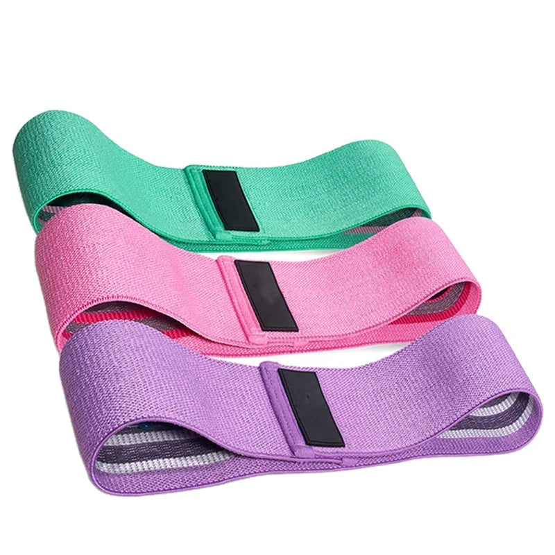 Colored Hip Bands 3 Piece Set Sports Resistance Hip Circle Resistance Ring Exercise Power Bands