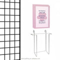 Steel Chrome Wall Display Shelf Grid Panel Card Holder with Easy Installation 15x4x16cm TW Origin for Retail Shops