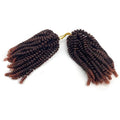 Hot Sell Dyed Pre Twisted Synthetic Crochet Braid Hair 8" Single Color for Color Spring Twist Bulk Extensions for Women