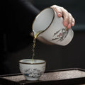 Ru Ware Utensils Tea Filter Pitcher Tea-soaked Crack Pattern Strainer Tea Pitcher Kung Fu